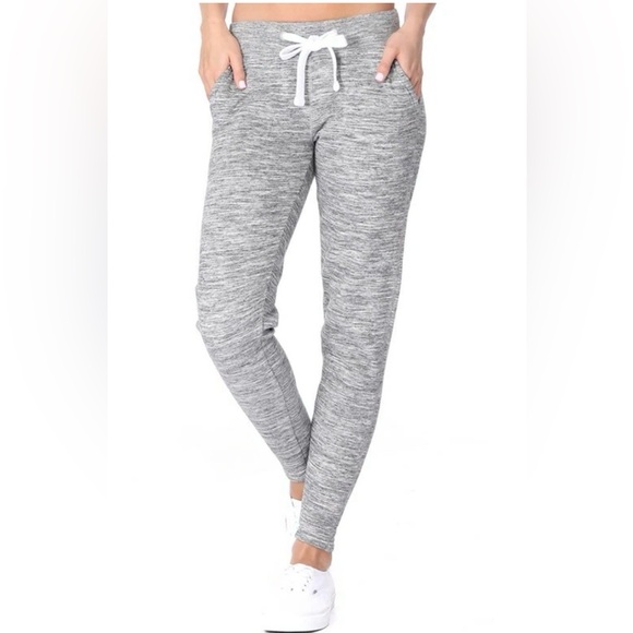 NEW REFLEX Womens Premium Fleece Tapered Sweatpants - Picture 12 of 14